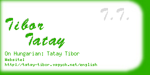 tibor tatay business card